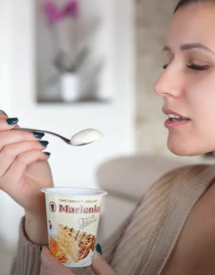 Obrázek k aktualitě Smetanový jogurt z Valašska Marlenka - VIDEO