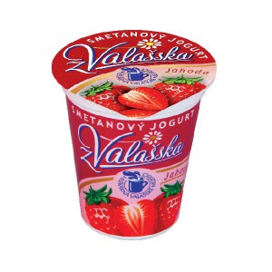 Smetanový jogurt z Valašska jahoda